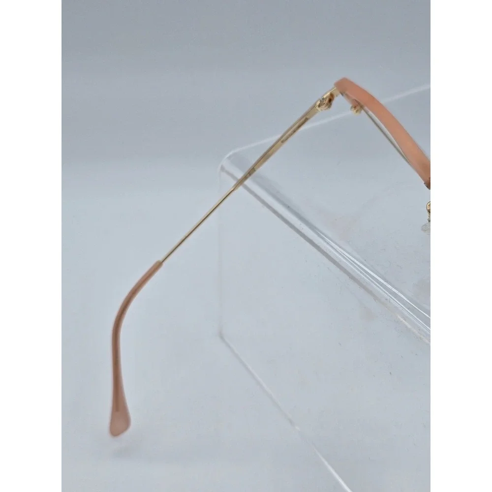 ATTCL EYEGLASSES FRAMES ONLY‎ TR5054 C383 54[]18 142 Pink Metal Frame Gold
